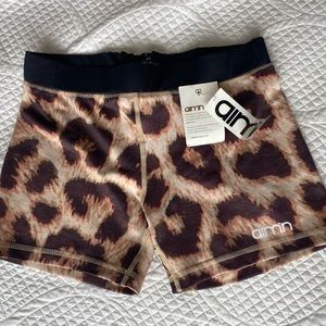 Aim’n cheetah print athlete/yoga/booty shorts